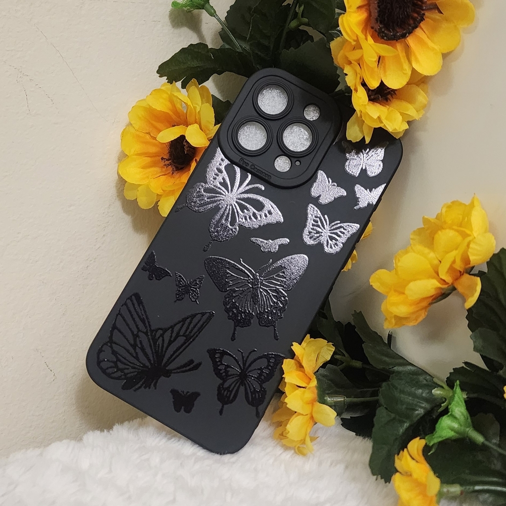 Black  Butterfly Phone Case For Iphone 15pro Max